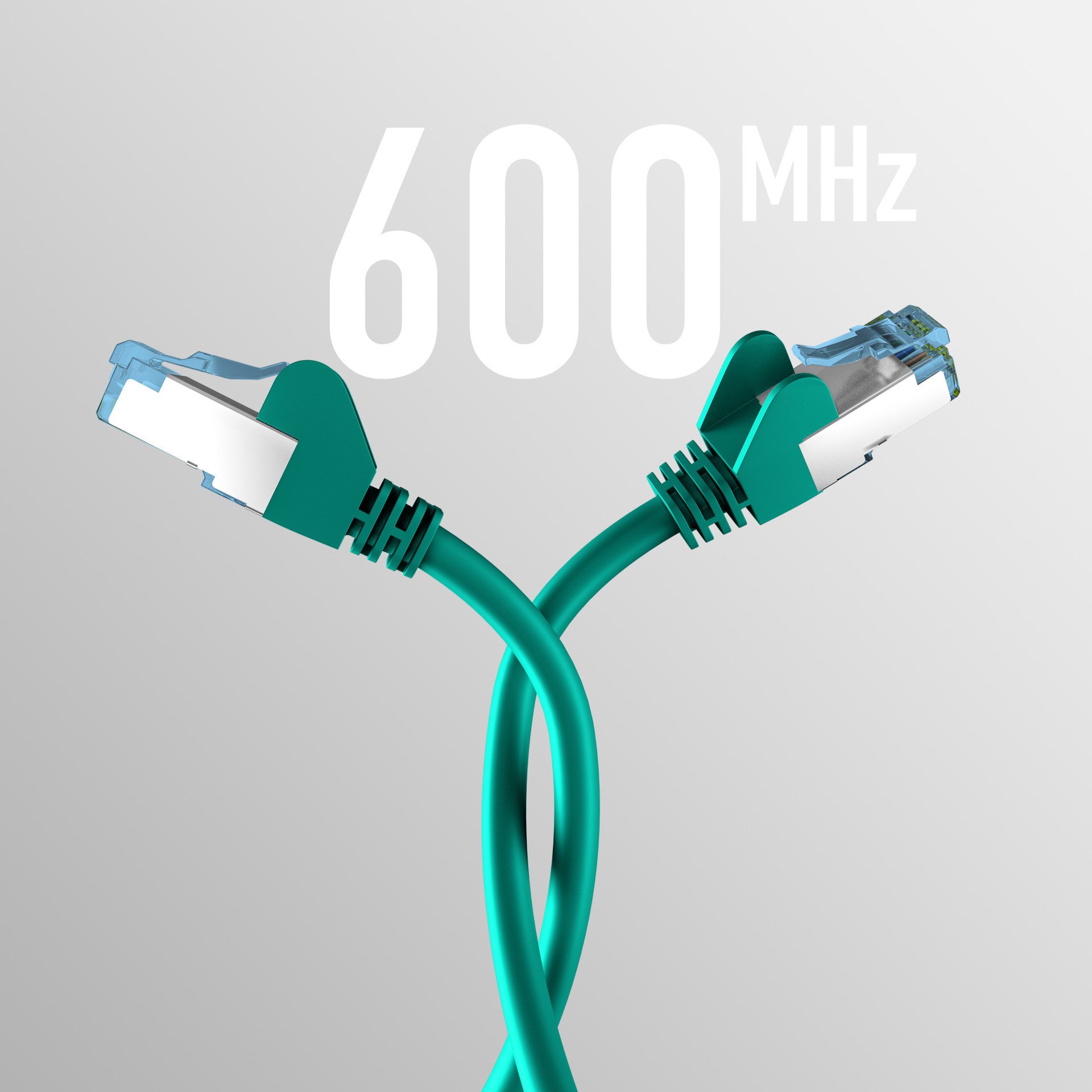 EFB-Elektronik RJ45 PATCH CABLE z kablem Cat.7 ROHKABEL GREEN 30m S/FTP PIMF kabel sieciowy LAN DSL Producent: EFB Elektronik (EC020200203)