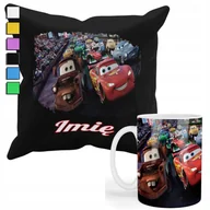 Gadżety dla niej i dla niego - Zestaw Kubek + Poszewka Z Nadrukiem-Dla Fana Zygzak Mcquenn Auta +Imię - miniaturka - grafika 1