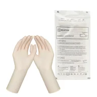 Rękawiczki jednorazowe - Rękawiczki chirurgiczne lateksowe sterylne 9.0 pudrowane Mercator Santex Powdered 1 para - miniaturka - grafika 1