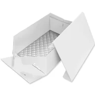 Deski do krojenia - PME Zestaw pudełko i prostokątna deska 33x22 cm biały - miniaturka - grafika 1