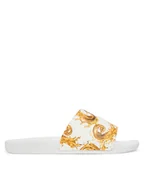 Klapki i japonki męskie - Versace Jeans Couture Klapki 80YA3SQ4 ZS365 G03 Biały - miniaturka - grafika 1