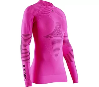 Koszulki i topy damskie - X-Bionic Energizer 4.0 koszulka damska z okrągłym dekoltem czerwony Neon Flamingo/Anthra S - grafika 1