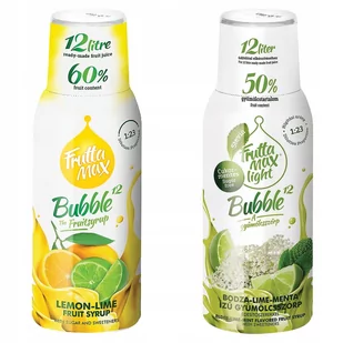 Zestaw 2x Syrop Fruttamax Cytryna-Limonka Limonka-Mięta - Syropy i koncentraty owocowe - miniaturka - grafika 1