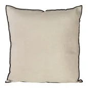 Poszewki na poduszki - Poszewka 45 x 45 Dekoracyjna Len 5C Beż+Czar - miniaturka - grafika 1