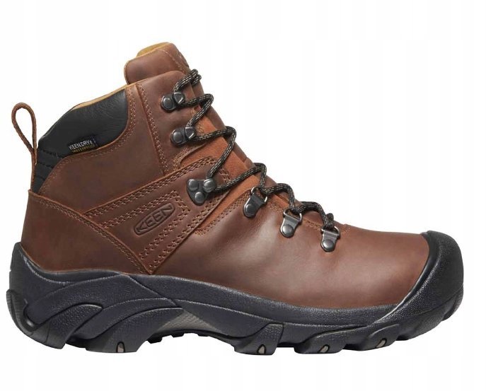 KEEN BUTY TREKKINGOWE MĘSKIE SKÓRZANE BRĄZOWE 49 1J3A