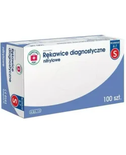Apteczka ABC Rękawice diagnostyczne nitrylowe S, 100 sztuk - Rękawiczki jednorazowe - miniaturka - grafika 1
