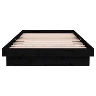 Lumarko Rama łóżka, czarna, lite drewno, 100 x 200 cm - Łóżka - miniaturka - grafika 6