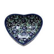 Miski i półmiski - Ceramiczna miska serce mała Ceramika Bolesławiec - miniaturka - grafika 1
