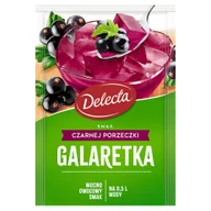 Galaretki - Delecta Galaretka smak czarnej porzeczki 70 g - miniaturka - grafika 1