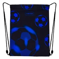 Worki na buty - Astra Head Worek Szkolny Na Obuwie Na Buty Trening WF Basen Sportowy Gimnastyczny Do Szkoły Blue Football - miniaturka - grafika 1