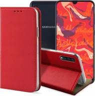 Etui i futerały do telefonów - ETUI Z KLAPKĄ DO SAMSUNG GALAXY A50 / A30S / A50S CZERWONE MAGNETYCZNE CASE - miniaturka - grafika 1