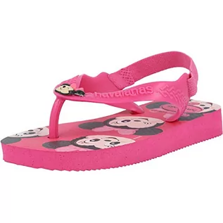 Buty dla dziewczynek - Havaianas Unisex dziecięce klapki Disney Classics, wielokolorowa - Pink Flux. - 19 EU - grafika 1