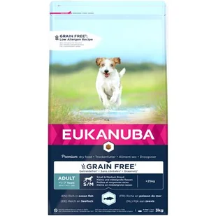 Eukanuba Adult Small&Medium Grain Free 3kg - Sucha karma dla psów - miniaturka - grafika 1