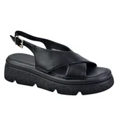 Sandały damskie - Sandały damskie JEZZI 5473 czarne platforma - miniaturka - grafika 1