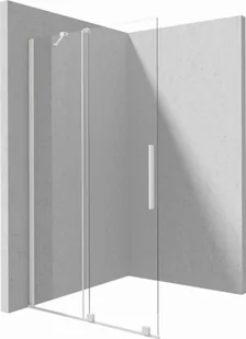 Deante PRIZMA Ścianka prysznicowa walk-in - przesuwna bianco 100cm - Ścianki i drzwi prysznicowe - miniaturka - grafika 1