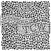 Scrapbooking - Szablon, cętki dalmatyńczyka, 30,5 cm - miniaturka - grafika 1