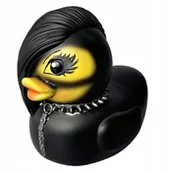 Zabawki do kąpieli - Kaczka KĄPIELOWA GOTHIC duck HEAVY METAL Bondage GIRL Czarna WANNY PREZENT - miniaturka - grafika 1