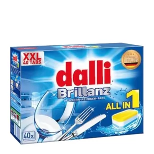 Dalli Tabletki do zmywarki All-in-1 Tabs Brillanz 2.0 40 szt. - Środki do zmywarek - miniaturka - grafika 1