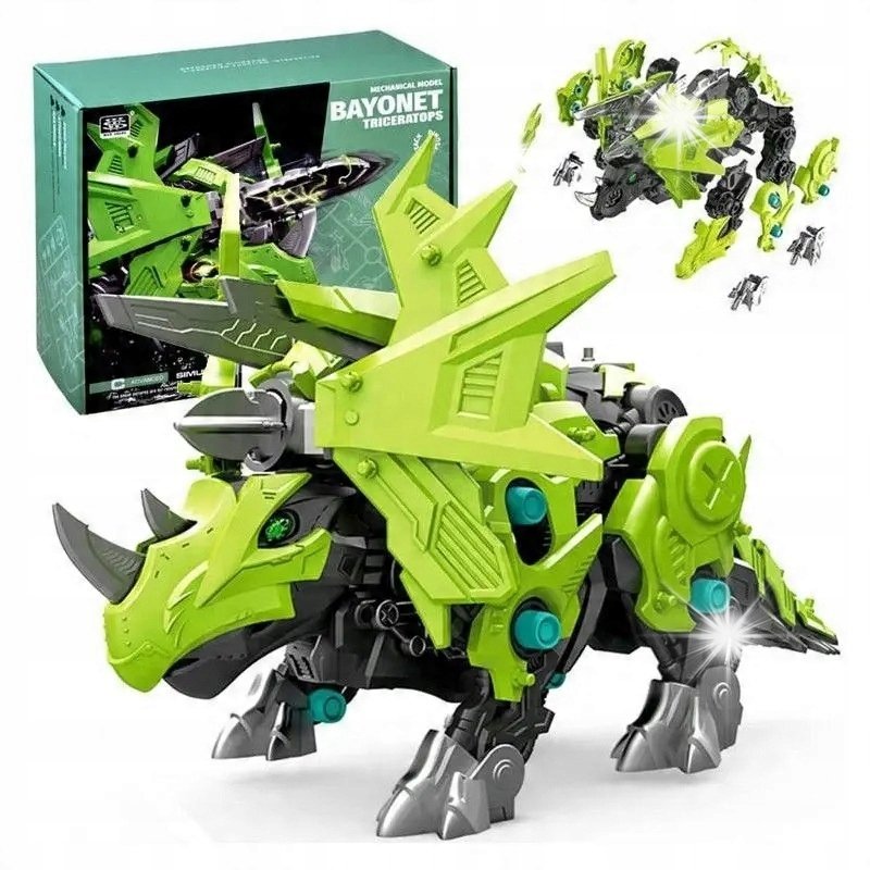 Ruchomy model do złożenia mechaniczny Triceratops robot ZA4371