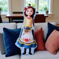 Maskotki i pluszaki - Maskotka dekoracyjna – dziewczynka w stroju kociewskim - miniaturka - grafika 1