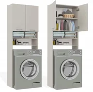 Szafki łazienkowe - Szafka Łazienkowa na Pralkę POLA DK KASZMIR BEŻ Regał Słupek 180X64X30 - miniaturka - grafika 1