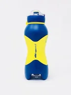 Shakery i bidony sportowe - Butelka silikonowa bidon sportowy AquaSpray żółta ze spryskiwaczem 600ml - miniaturka - grafika 1