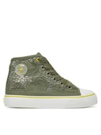 Buty dla dziewczynek - Mayoral Trampki 45613 Khaki - miniaturka - grafika 1