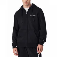 Bluzy męskie - Champion bluza męska z kapturem Full Zip Hoodie Sweatshirt 220260.KK001 XL czarny - miniaturka - grafika 1