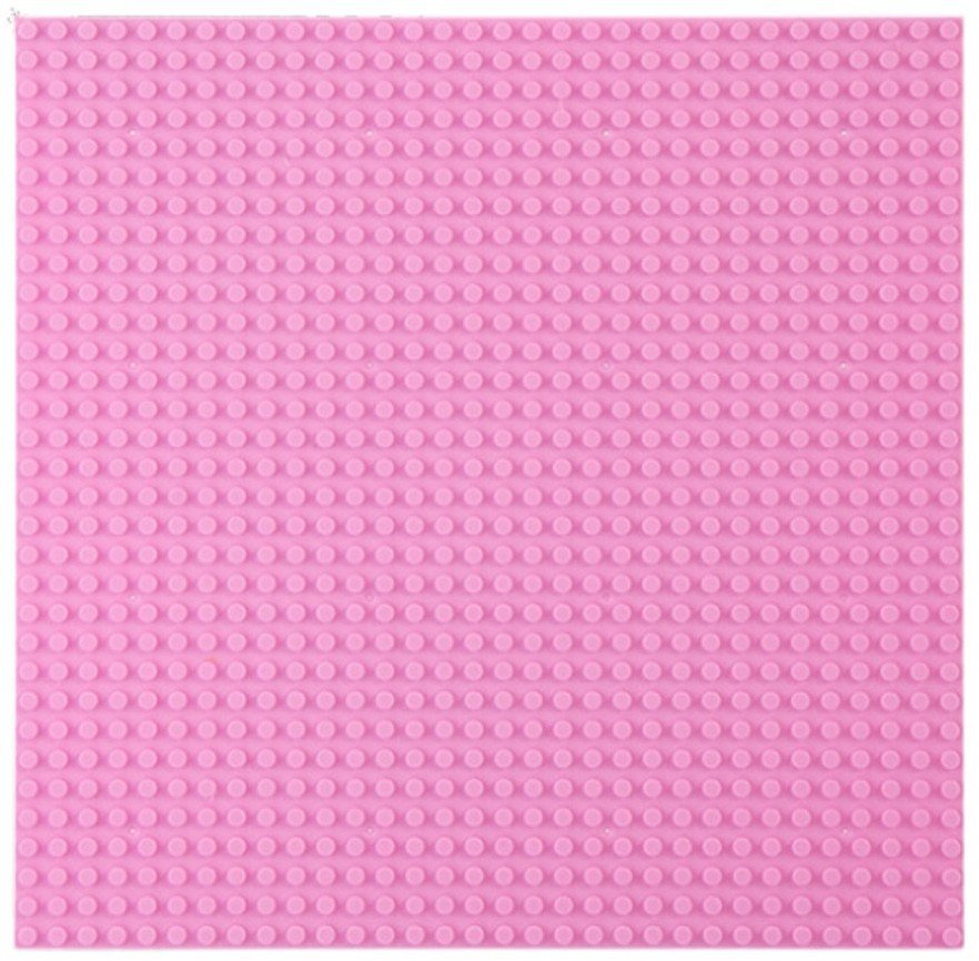Płyta Plansza Konstrukcyjna Do Klocków Budowania Różowa 40x40cm