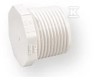 Łączniki, trójniki, kształtki - Korek z gwintem wkrętny GZ PVC-U 3/4" - miniaturka - grafika 1