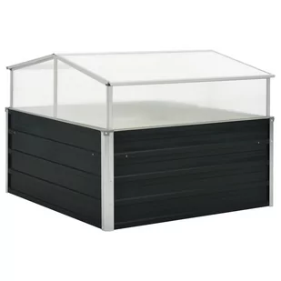 vidaXL Inspekt antracytowy 100 x 100 x 77 cm stal galwanizowana 45724 - Szklarnie ogrodowe - miniaturka - grafika 1