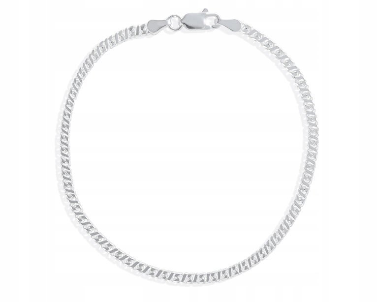 Bransoletka Męska Srebrna Splot Dollar dł. 21 cm Srebro 925