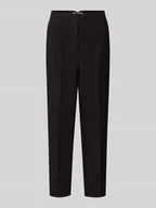 Spodnie damskie - Spodnie materiałowe z wysokim stanem i dodatkiem wiskozy model ‘RAVEN LIFE’ - miniaturka - grafika 1