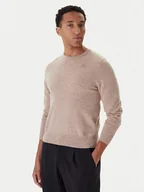 Swetry męskie - Kappa Sweter 670477X 188 Beżowy Regular Fit - miniaturka - grafika 1