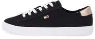 Koszulki i topy damskie - TOMMY HILFIGER Damskie VULC CANVAS LACE UP SNEAKER Low Top, czarny (czarny), 38 EU, Czarny, 38 EU - miniaturka - grafika 1