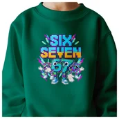 Bluzy dla dziewczynek - BLUZA DZIECIĘCA 67 SIX SEVEN KLOCKI VIRAL DLA CHŁOPCA DZIEWCZYNKI 104 - miniaturka - grafika 1