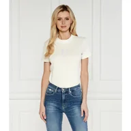 Koszulki i topy damskie - CALVIN KLEIN JEANS T-shirt | Regular Fit - miniaturka - grafika 1