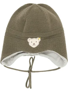 Steiff Czapka w kolorze khaki - Czapeczki dla niemowląt - miniaturka - grafika 1