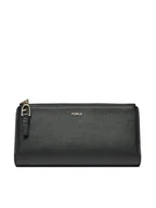 Portfele - Furla Duży Portfel Damski Nuvola WP00457-BX2045-O6000-1-007-20-CN-P Czarny - miniaturka - grafika 1