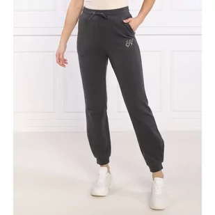 EA7 Spodnie dresowe | Regular Fit - Dresy damskie - miniaturka - grafika 1