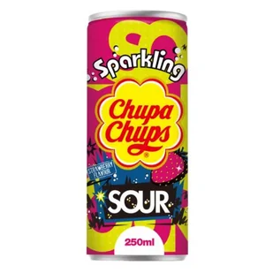 Chupa Chups Sparkling Sour Strawberry 250ml - Napoje gazowane - miniaturka - grafika 1