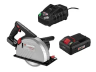 Piły elektryczne - PARKSIDE PERFORMANCE® Zestaw Akumulatorowa piła tarczowa do cięcia metalu 20 V z akumulatorem Smart, 4 Ah i szybką ładowarką, 4,5 A - miniaturka - grafika 1