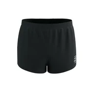 Spodnie sportowe damskie - COMPRESSPORT Spodenki do biegania męskie RACING SPLIT SHORT black - miniaturka - grafika 1