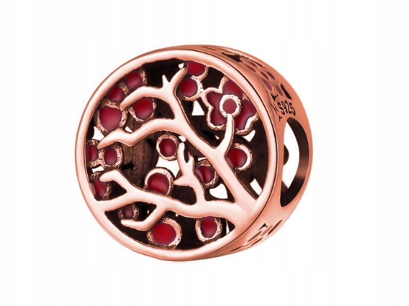 Charms Drzewo Drzewko różowe złoto srebro