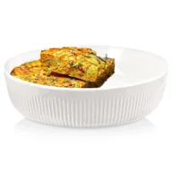 Naczynia żaroodporne - Naczynie żaroodporne porcelanowe białe kwadratowe duże 29x29x8cm 4L ORION 129808 - miniaturka - grafika 1