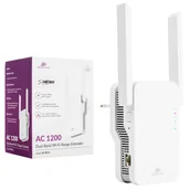 Wzmacniacze sygnału wifi - Repeater Wzmacniacz Sygnału Wi-Fi Spacetronik SP-RE12 OpenWRT MESH LAN/WAN Wi-Fi 5 AC1200 2,4 GHz 5 GHz - miniaturka - grafika 1