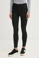 Spodnie damskie - Pepe Jeans jeansy SUPER SKINNY JEANS HW damskie kolor czarny PL204738XM7 - miniaturka - grafika 1