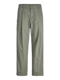 Jack&Jones Spodnie materiałowe Owen Cade 12282385 Zielony Baggy Fit - Spodnie męskie - miniaturka - grafika 1