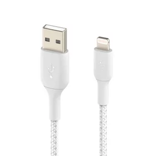 Belkin Kabel Boost Charge Braided USB-A do Lightning 2m, biały 745883788750 - Kable USB - miniaturka - grafika 4