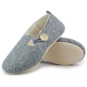 Pływanie - Damskie buty domowe bambosze filcowe z wełną 532-36 - miniaturka - grafika 1